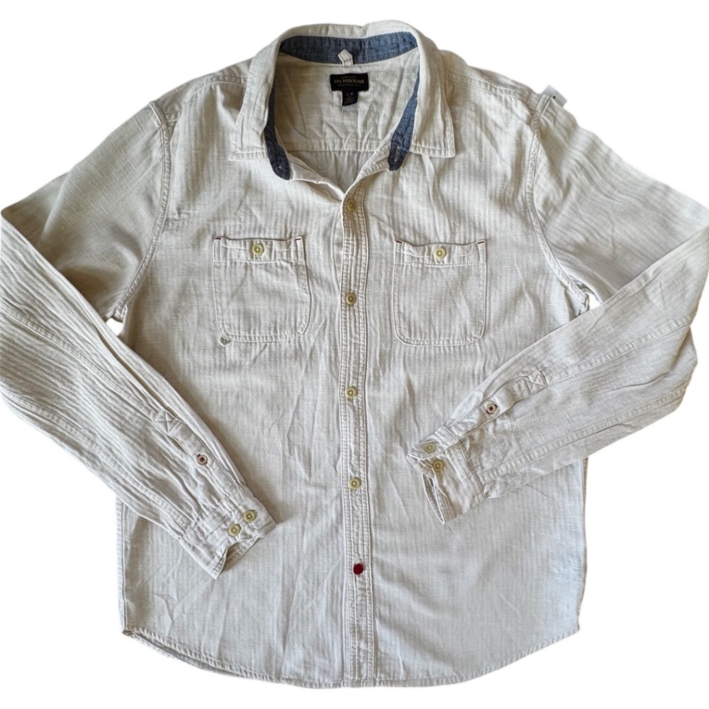 Vintage CPO Provision Mens Button Down Sz Large